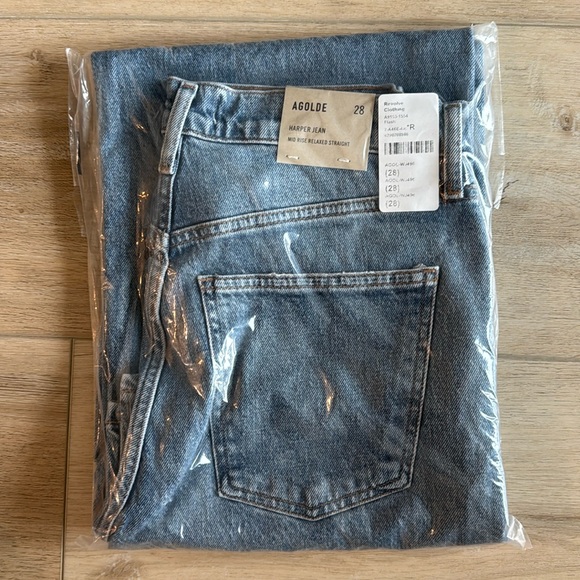 Agolde Harper Jean mid rise relaxed straight - Picture 2 of 5